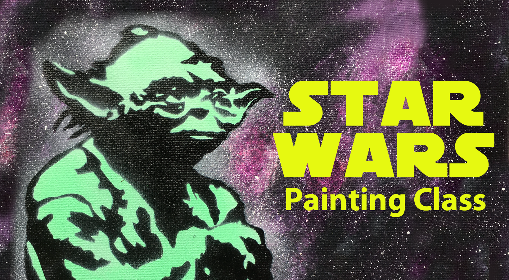 Star Wars Stencil Art Painting Class