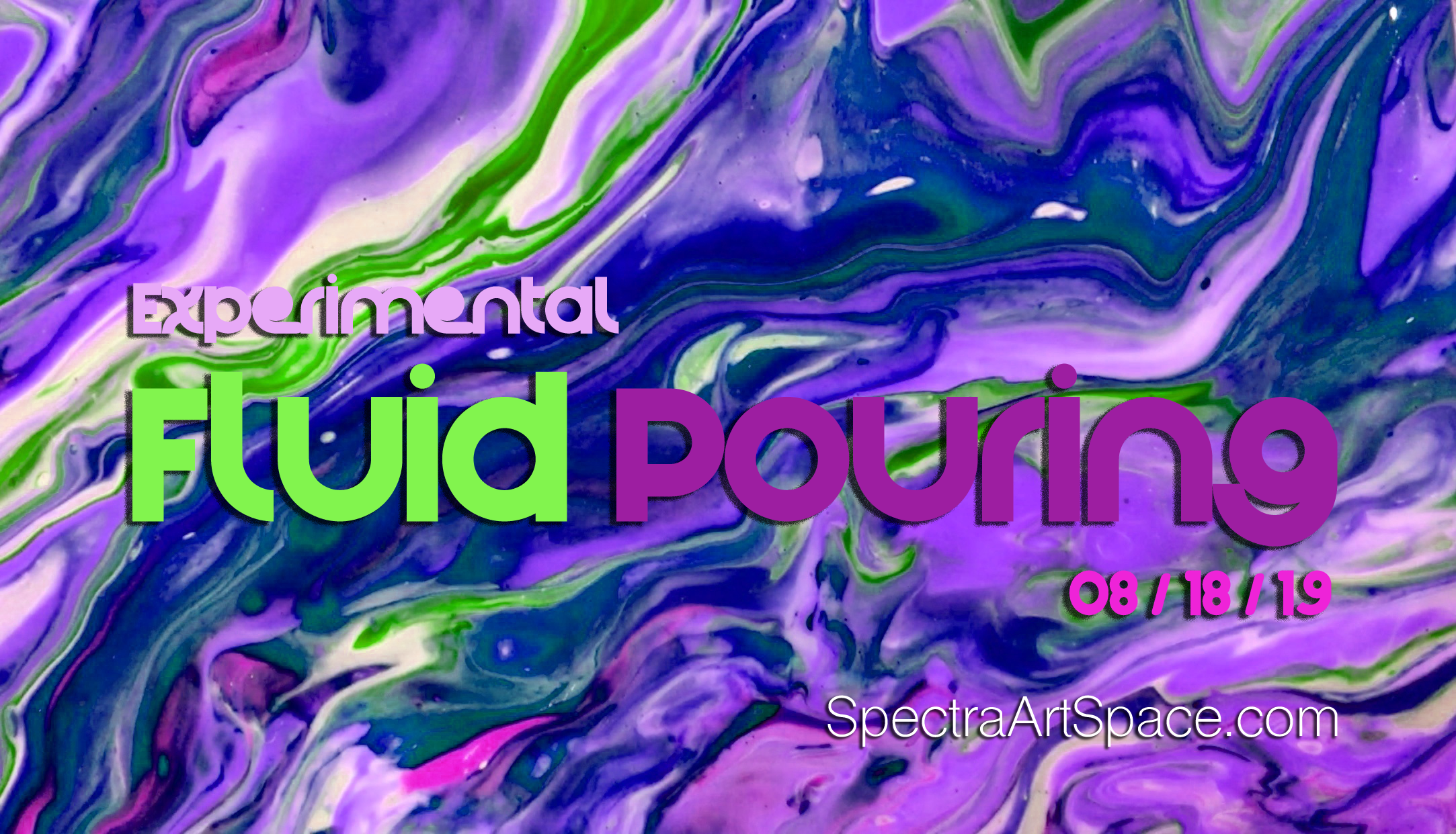 Experimental Fluid Pouring Painting Class | Sunday, 09. 15